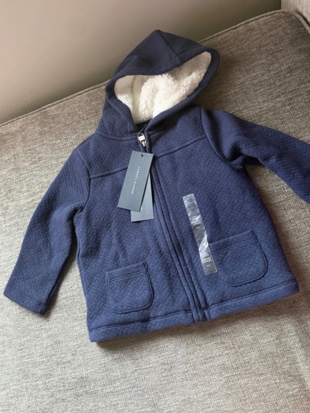 Baby girl 18M zip up sweater